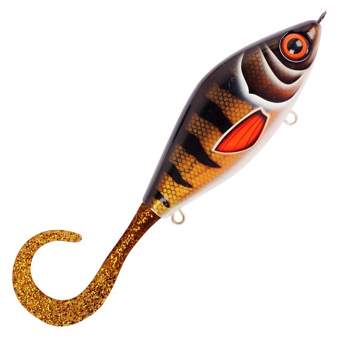 Strike Pro Guppie 13,5 cm jerkki Golden Perch Gold Gold Glitter