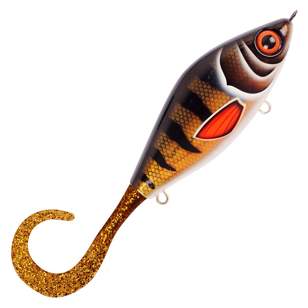 Strike Pro Guppie Jr 11 cm jerkki Golden Perch Gold Gold Glitter