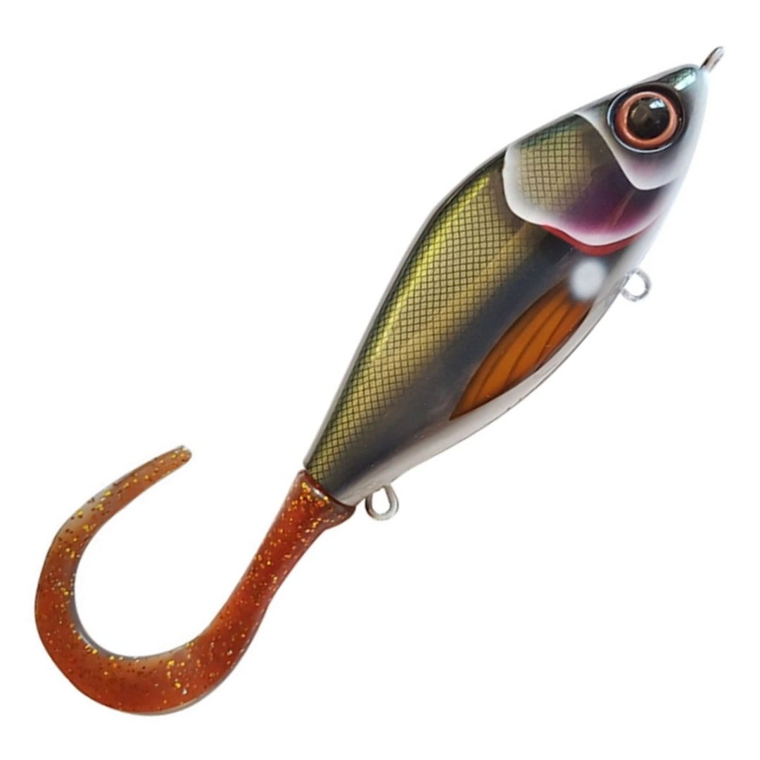 Strike Pro Guppie Jr 11 cm jerkki Kemijoki Motoroil Glitter