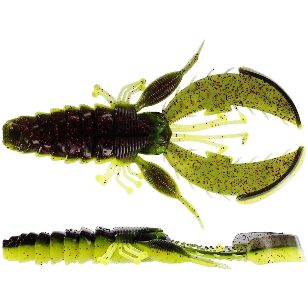 Westin CreCraw Creaturebait 6,5 cm jigi 6 kpl/pkt Black Chartreuse