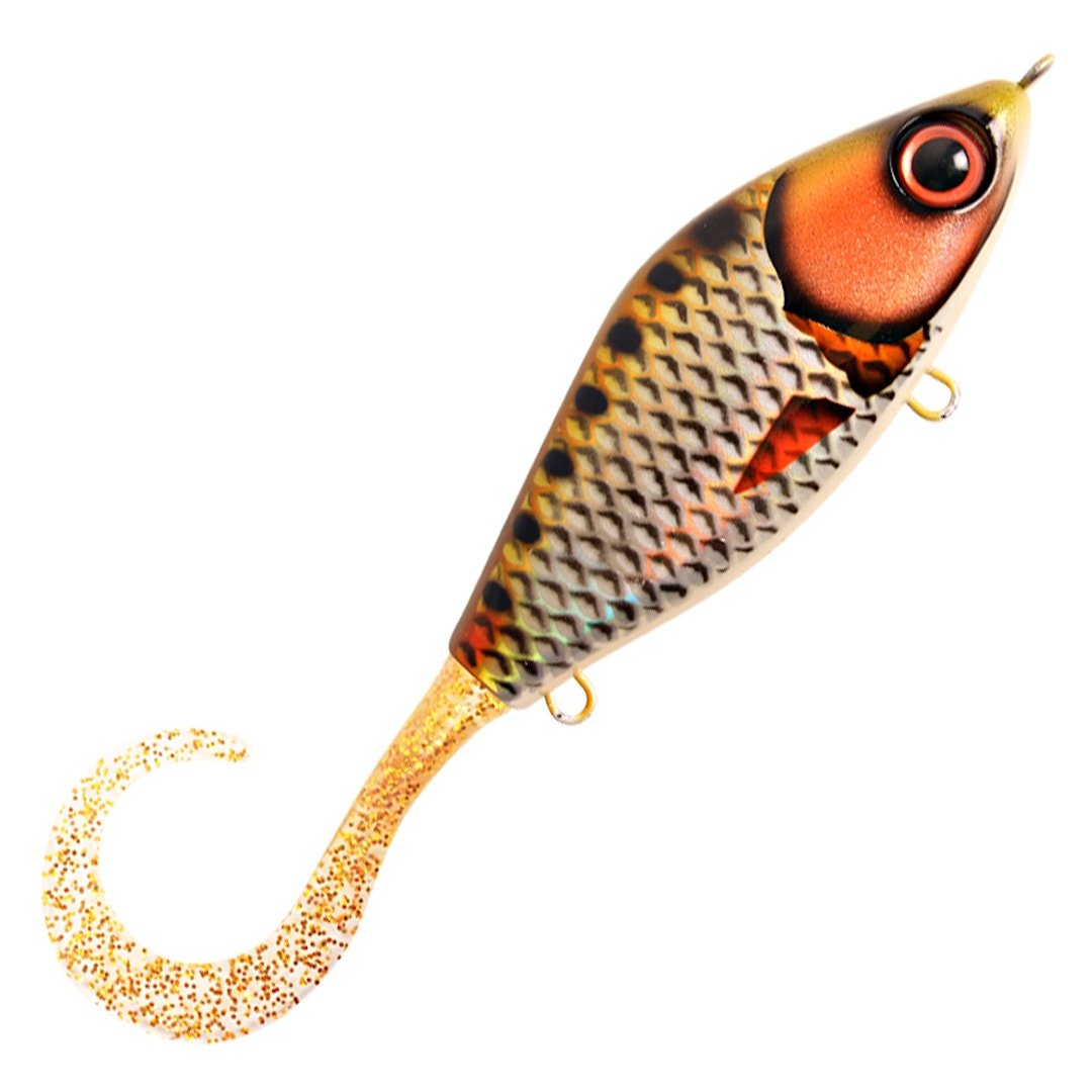 Strike Pro Guppie 13,5 cm jerkki Golden Ridgenback Gold Glitter