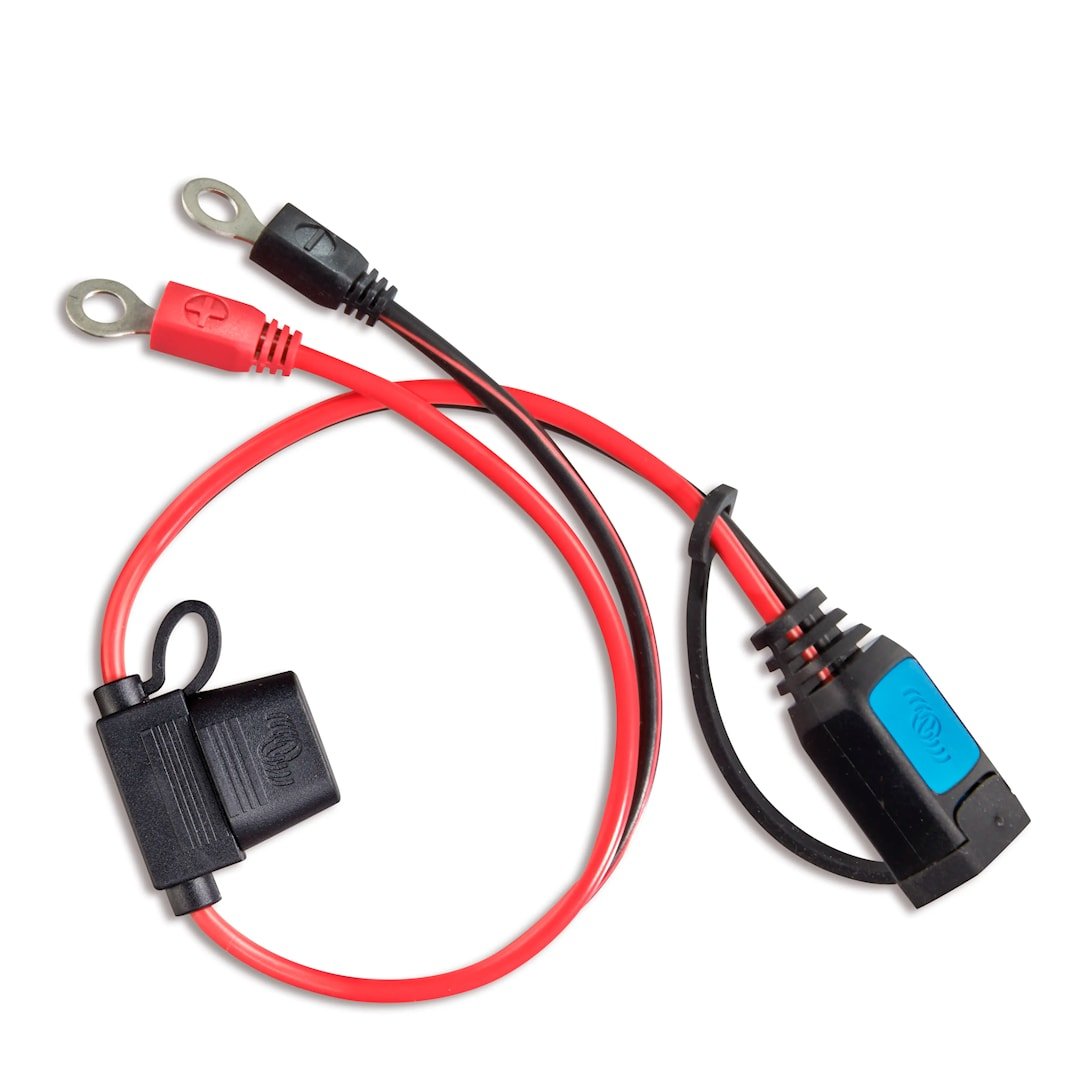 Victron M6 rengasliitin sulakkeella Blue Smart IP65 akkulatureihin