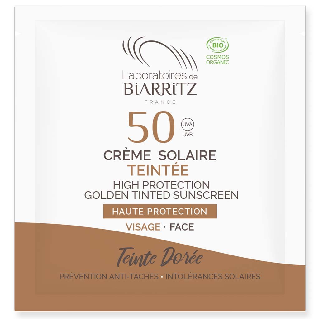 Alga Maris Sävyttävä Aurinkovoide kasvoille SPF50 Näyte - Golden