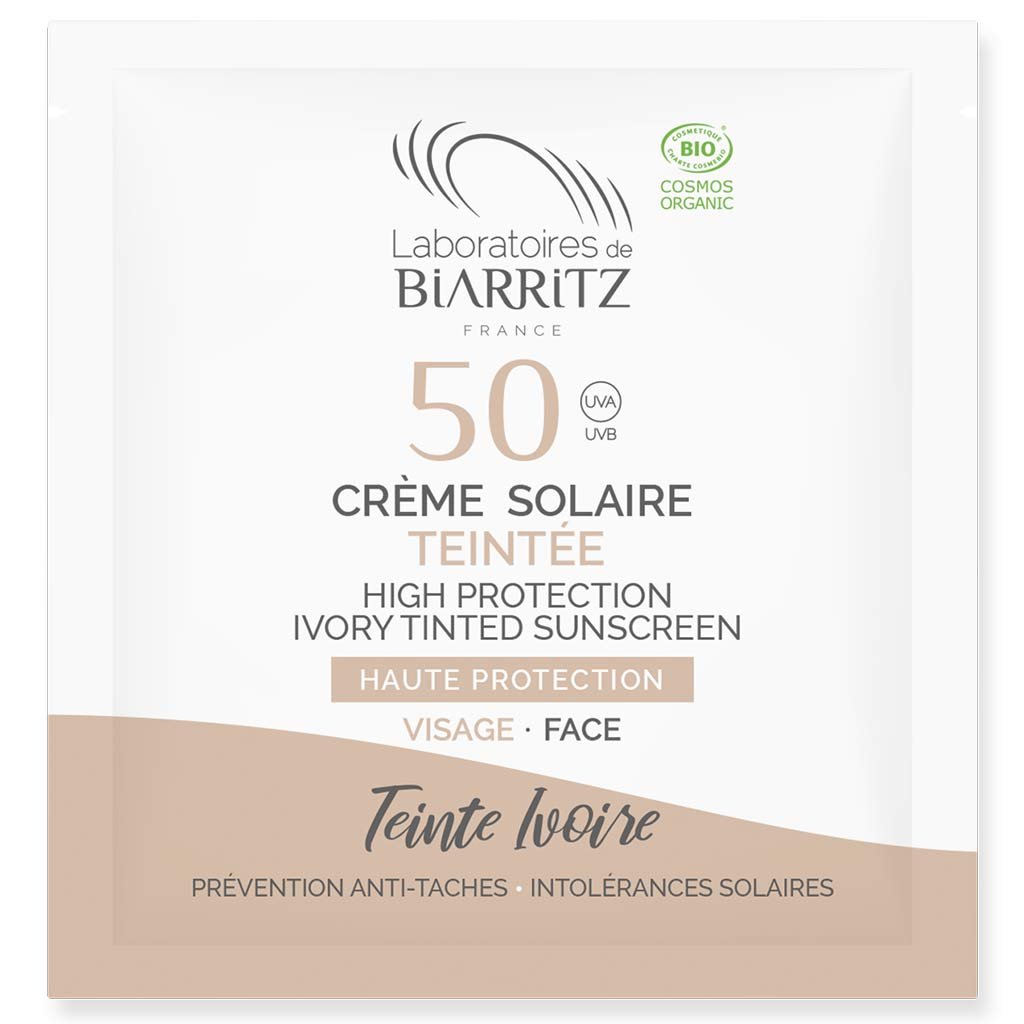 Alga Maris Sävyttävä Aurinkovoide kasvoille SPF50 Näyte - Ivory
