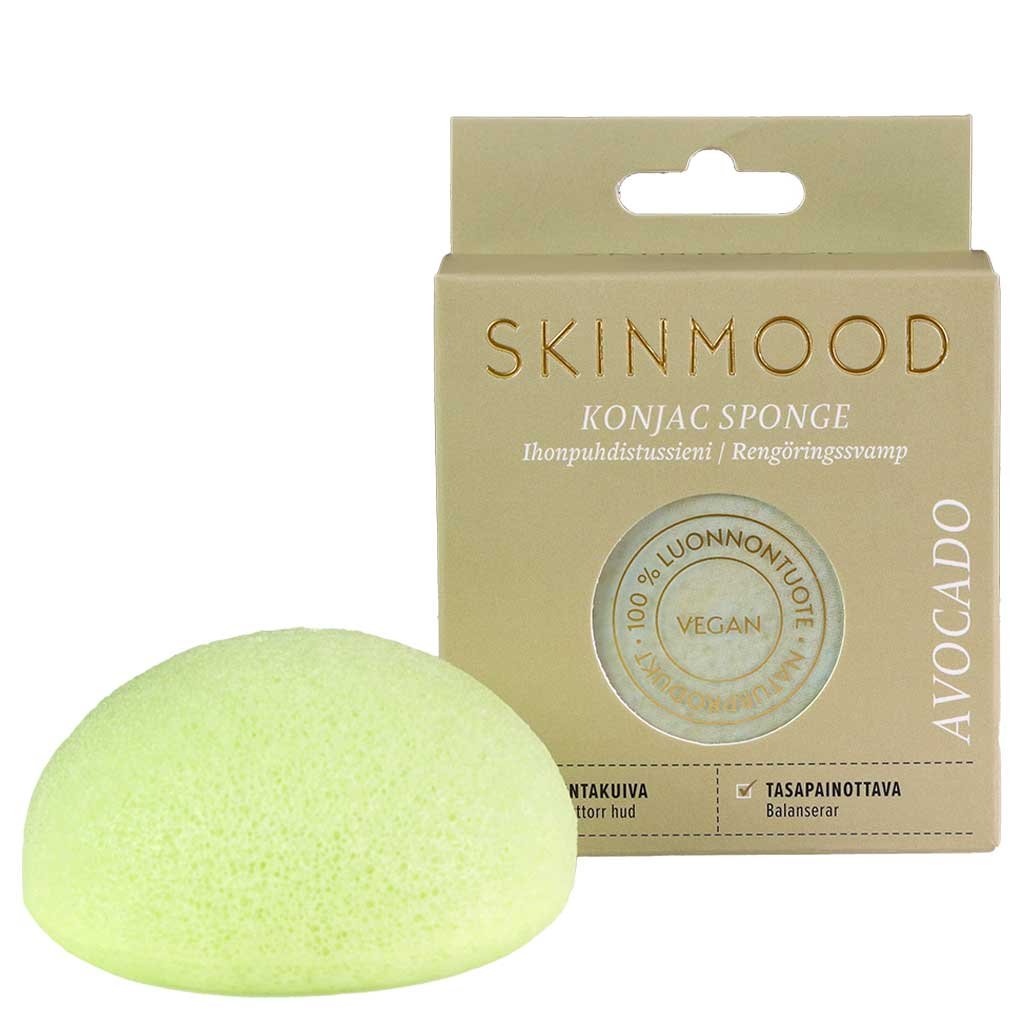 SkinMood Konjac Avokado Kasvosieni Sekaiholle